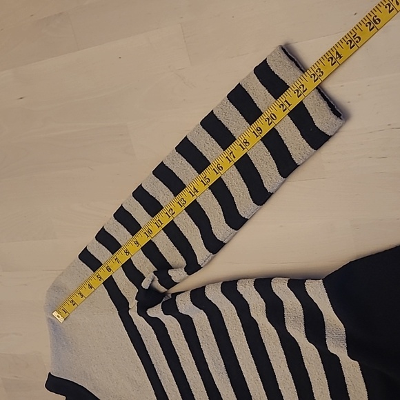 EUC 1960s VTG Castleberry I.Magnin Striped Button Detail Sweater Dress - Picture 6 of 14